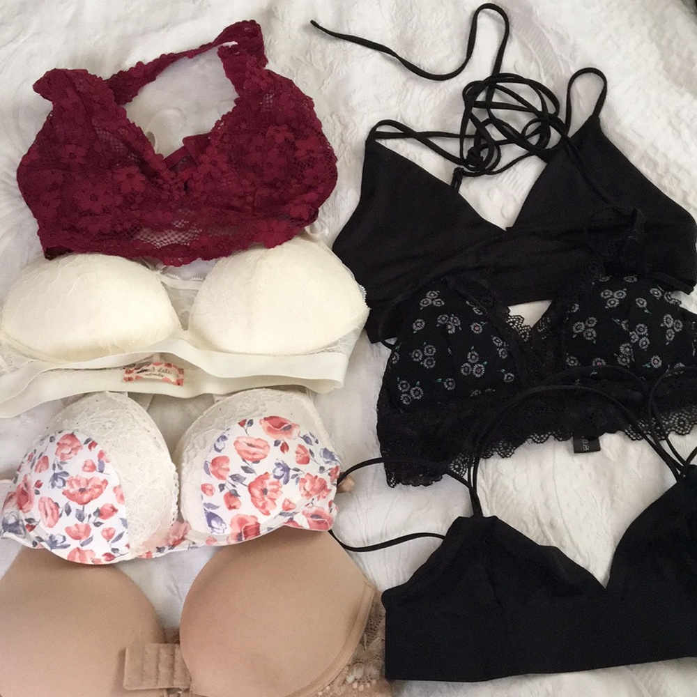 Bundle of bras.